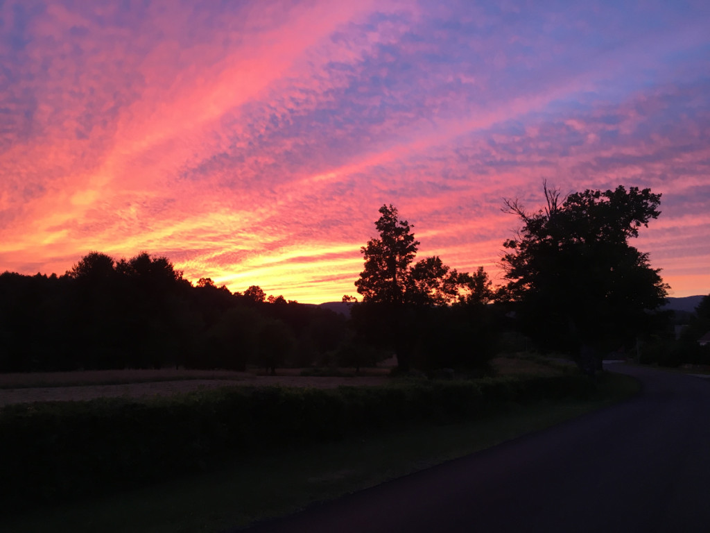 Image of Sunset with welcome message